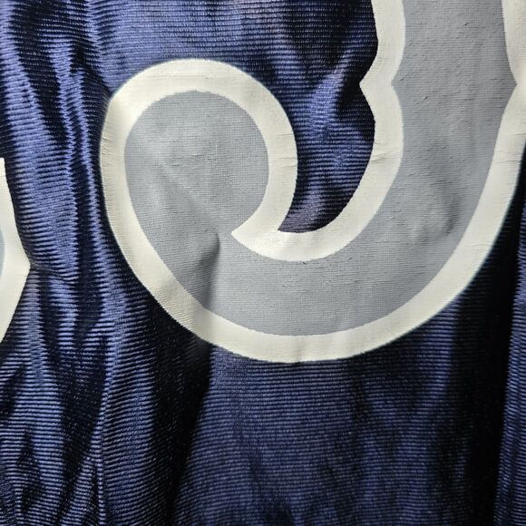 Vintage Powers Men’s Size 46 Enid Outlaws #25 Basketball Jersey Navy Blue TBL - Picture 11 of 15